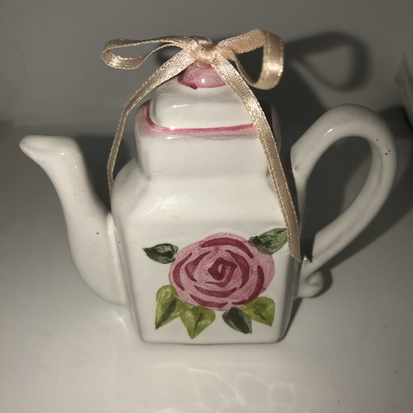 Lord & Taylor Other - Vintage Lord & Taylor Hand-painted Teapot Ornament